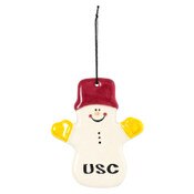USC Claude the Snowman Ceramic Ornament